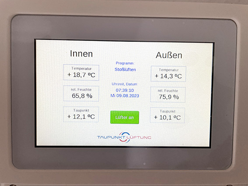 Warum lüftet die Steuerung bei höherer Außenfeuchte?