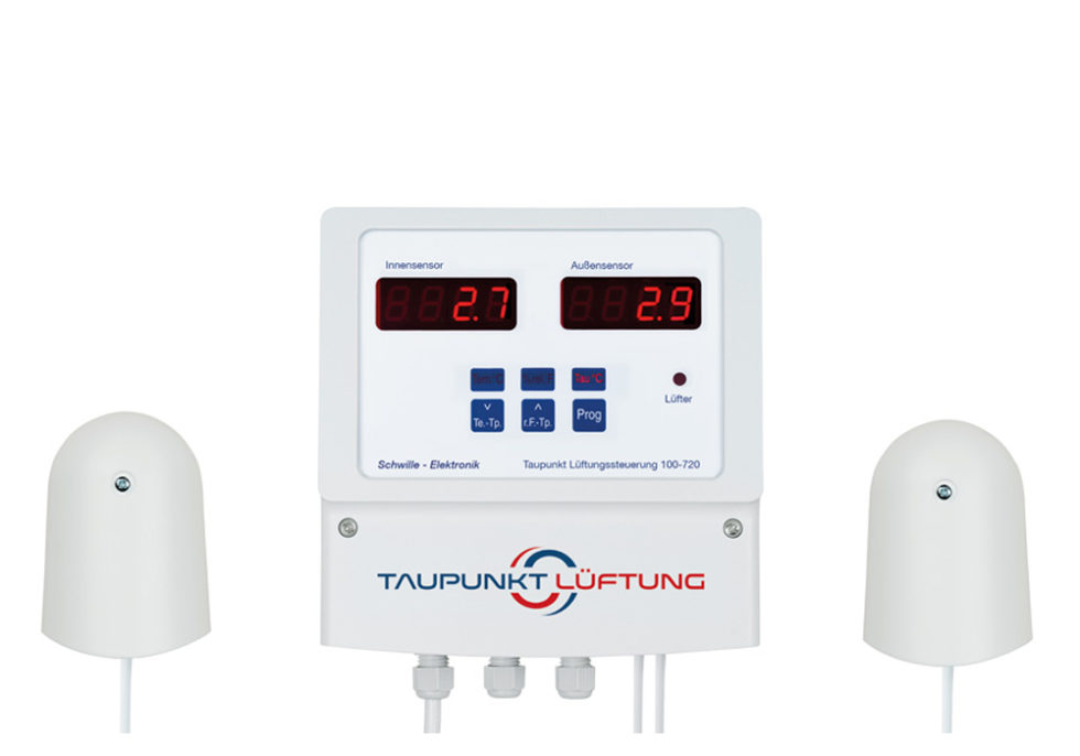 Unsere Produkte entfeuchten Räume automatisch und effektiv Taupunkt Lüftung