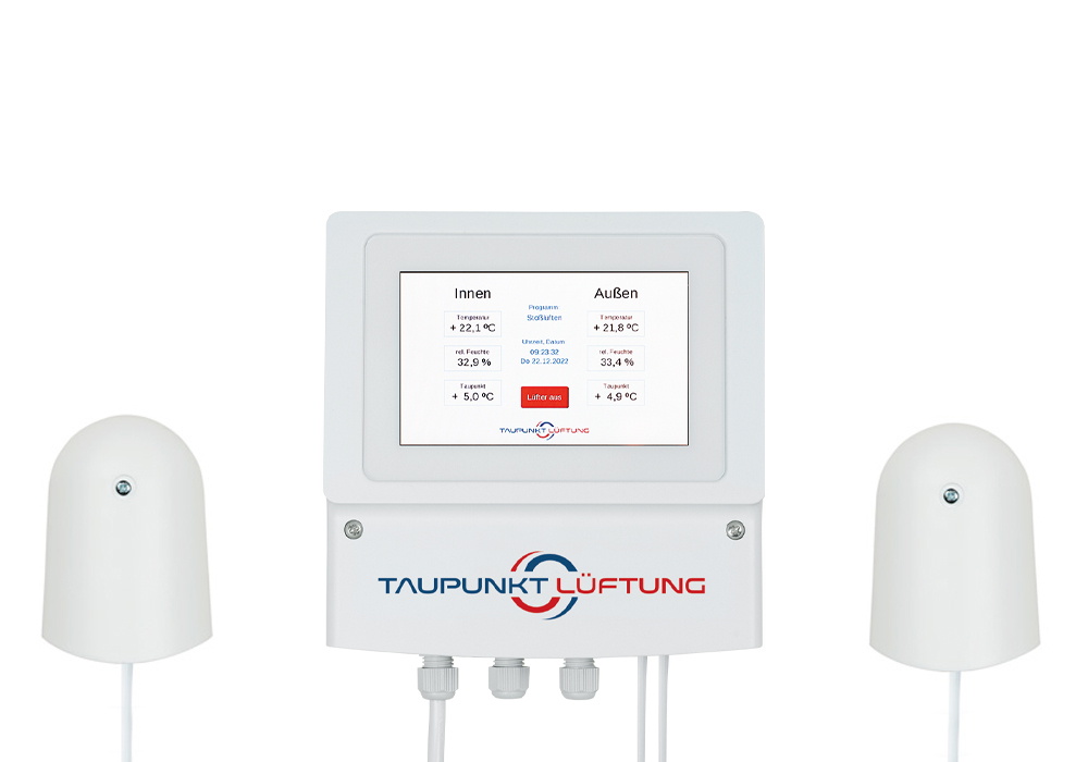 Trockenraum Lüftungssteuerung mit zwei Sensoren